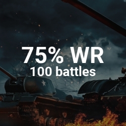 100 battles (WR 75%)